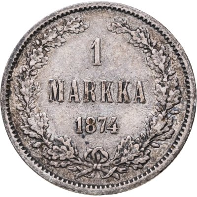 купить 1 марка 1874 S Российская Финляндия