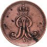 Купить Германия, Ганновер 1 пфенниг 1861