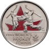 Купить Канада 25 центов (cents) 2009 Победа женской сборной по хоккею на олимпиаде Солт-Лейк-Сити 2002, Цветное покрытие