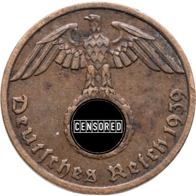 купить Германия, Третий рейх 1 рейхспфенниг (reichspfennig) 1939 A