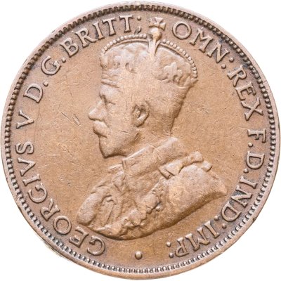 купить Австралия 1/2 пенни (penny) 1917
