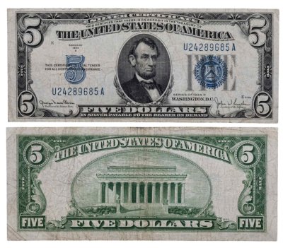 купить США 5 долларов 1934 Series 1934 D