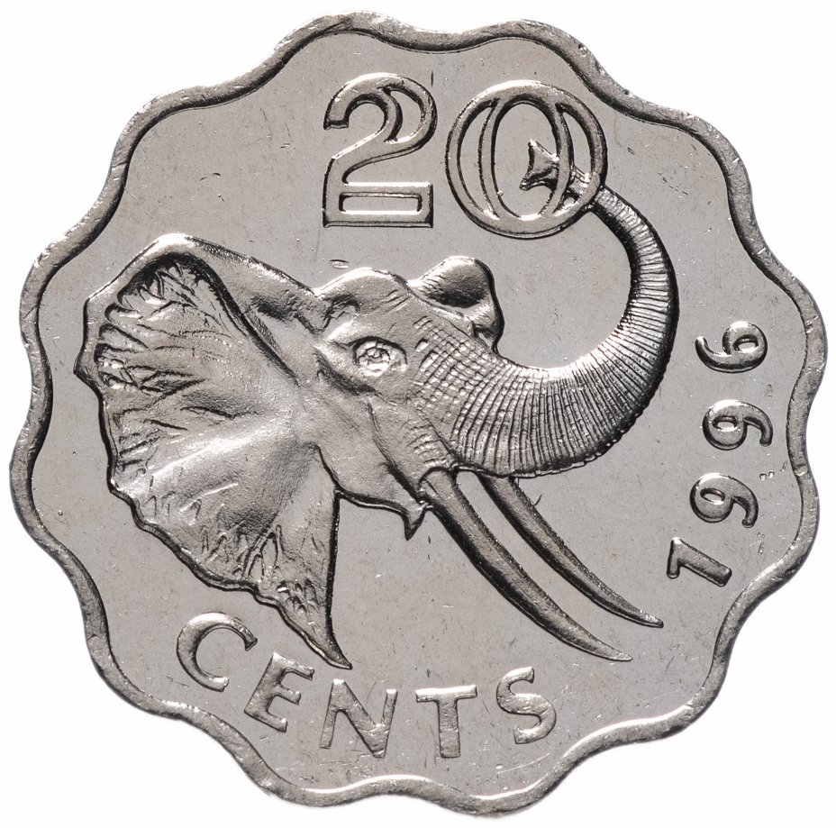 купить Свазиленд 20 центов (cents) 1996