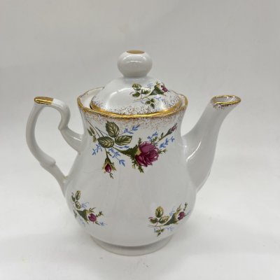 купить Кофейник с декором "Розы", фарфор, золочение, деколь, Польша, 1970-1980 гг.