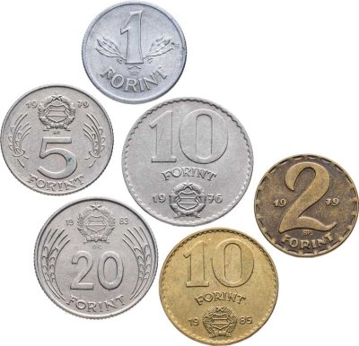 купить Венгрия набор 6 монет от 1 до 50 форинтов 1970-1985