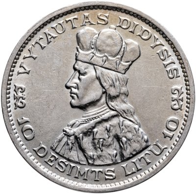 купить Литва 10 лит (litas) 1936 с портретом князя Витовта