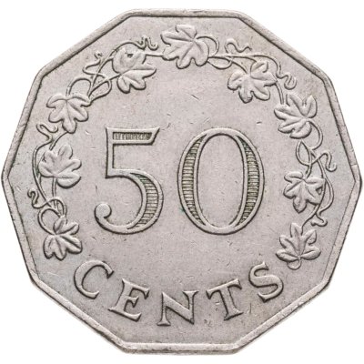 купить Мальта 50 центов (cents) 1972