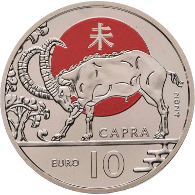 купить Сан-Марино 10 евро 2024 Китайский гороскоп - год козы