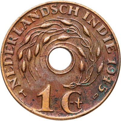 купить Голландская Ост-Индия 1 цент (cent) 1945 D знак монетного двора: "D" - Денвер