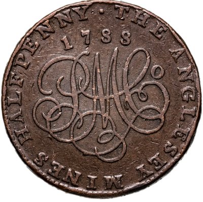 купить Великобритания, Уэльс, Англси 1/2 пенни (penny) 1788
