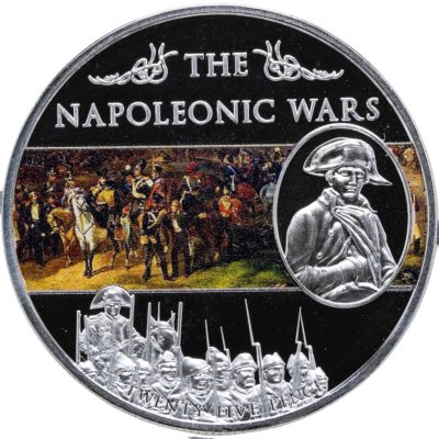 купить Остров Святой Елены 25 пенсов 2013 "Битва под Лейпцигом"