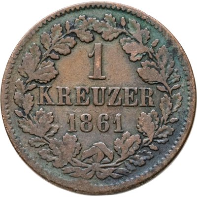 купить Германия (Баден) 1 крейцер 1861