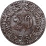 Купить Германия (нотгельды) 20 пфеннигов 1917 "Рыночный город Хенгерсберг"