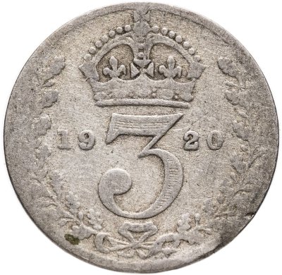 купить Великобритания 3 пенса (pence) 1920 Георг V