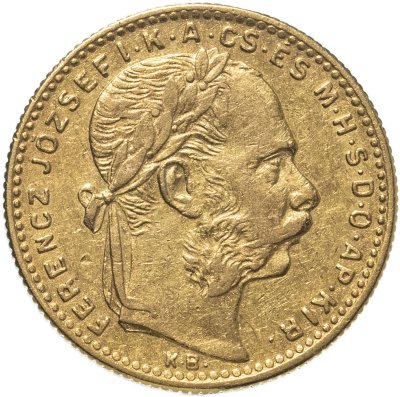 купить Венгрия 8 форинтов (forint) 1889 с портретом Императора Франца Иосифа