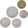 Купить Мальта набор монет от 1 до 25 центов 1986 (5 штук)