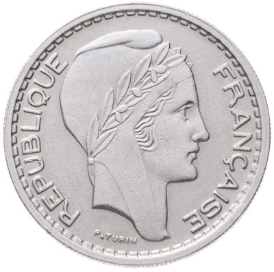 купить Франция 10 франков (francs) 1947 Новый тип: маленькая голова Без отметки монетного двора