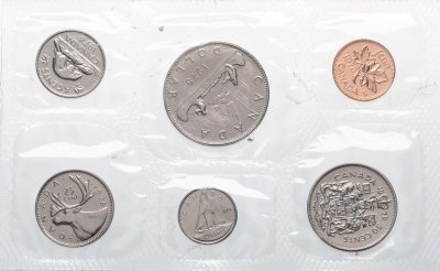 купить Канада годовой набор из 6 монет 1978 года в запайке