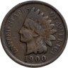 Купить США 1 цент 1900 индеец (голова индейца, indian head)