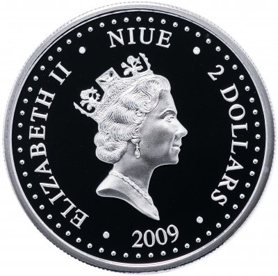 купить Остров Ниуэ 2 доллара 2009 "12 дней рождества: день 12-й, барабанщики"