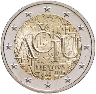купить Литва 2 евро 2015 "Литовский язык"