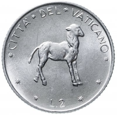 купить Ватикан 2 лиры 1977