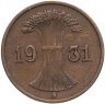 Купить Германия 1 рейхспфенниг (reichspfennig) 1931