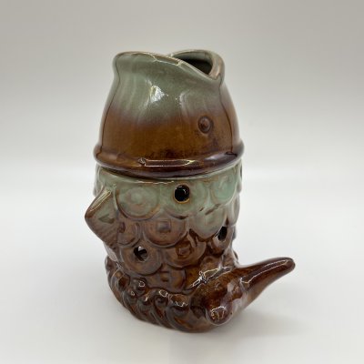 купить Подсвечник (ароматница) в виде рыбы, керамика, цветные поливы, Россия, 2000-2010 гг.