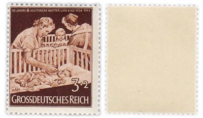 купить Германия, Третий Рейх 3+2 рейхспфеннига 1944 "10-летие благотворительной организации "Мать и дитя"