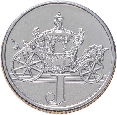 купить Великобритания 10 пенсов 2018 «Азбука буква J»