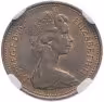 Купить Великобритания 1 новый пенни (new penny) 1974 в слабе DNC MS64BN
