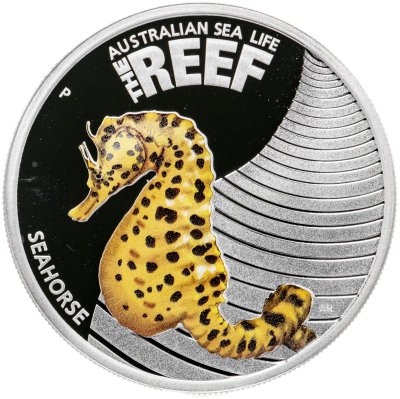 купить Австралия 50 центов (cents) 2010 "Морская жизнь Австралии - Морской конёк" в футляре с сертификатом