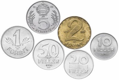 Купить Венгрия, набор из 6 монет от 10 филлеров до 5 форинтов