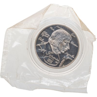 купить 2 рубля 1994 ММД Proof 185-летие со дня рождения Н.В. Гоголя, в запайке