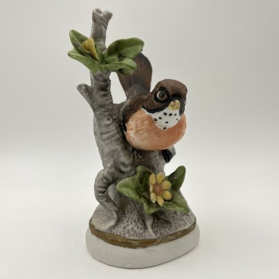 купить Статуэтка "Птица на ветке", бисквит, роспись, Западная Европа, 1970-1990 гг.