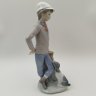 Купить Статуэтка "Мальчик с собакой", фарфор, роспись, NAO Porcelain, Испания, 1983-2000 гг.