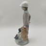 Купить Статуэтка "Мальчик с собакой", фарфор, роспись, NAO Porcelain, Испания, 1983-2000 гг.