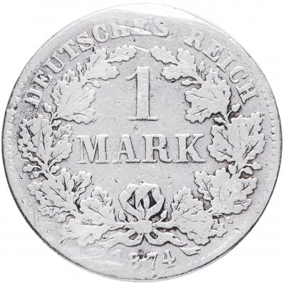 купить Германия (Германская империя) 1 марка 1874 F
