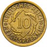 Купить Германия 10 рейхспфеннигов (reichspfennig) 1935 J  знак монетного двора "J" — Гамбург