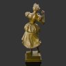 Купить Скульптура "Девушка с мячом", по модели французского скульптора Adolphe Jean Lavergne (подпись на постаменте J. Lavergne), металл, литье, бронзирование, Западная Европа, 1900-1930 гг.