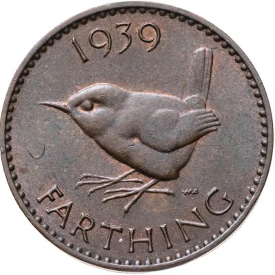 купить Великобритания 1 фартинг (farthing) 1939