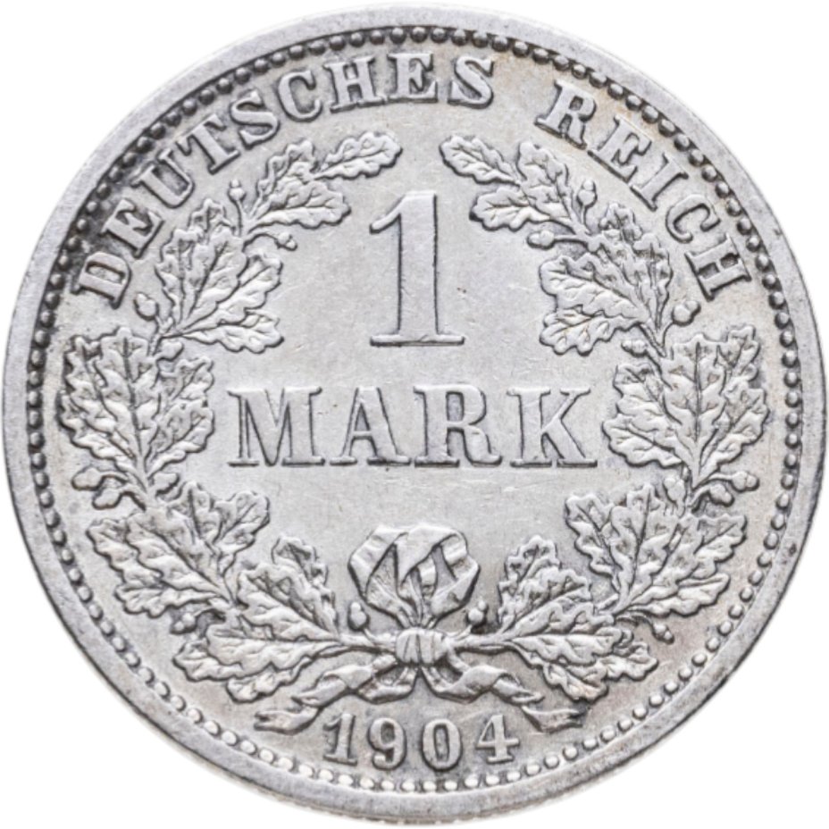 Купить Германия 1 марка 1904 знак монетного двора: "D" - Мюнхен