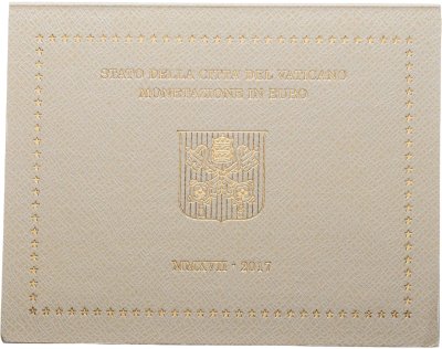 купить Ватикан 2017 набор из 8-ми монет евро в официальной упаковке