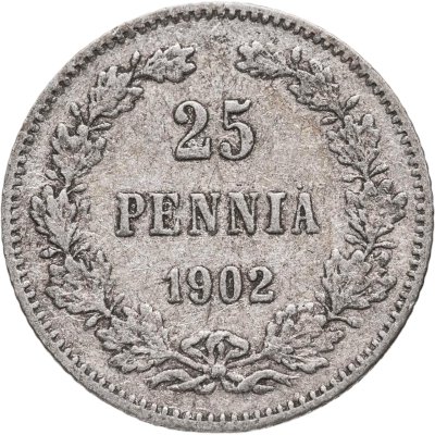 купить 25 пенни 1902 L, монета для Финляндии