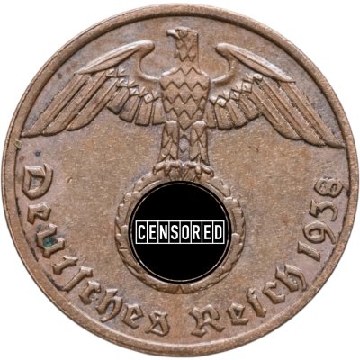 купить Германия, Третий рейх 1 рейхспфенниг (reichspfennig) 1938 "А"