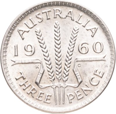купить Австралия 3 пенса (pence) 1960