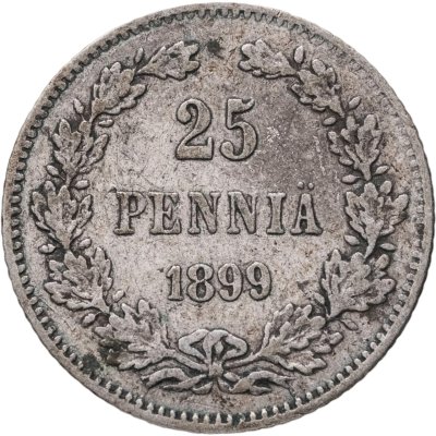 купить 25 пенни (pennia) 1899 L Российская Финляндия