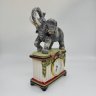 Купить Часы настольные "Слон", фарфор, роспись, Китай, 2000-2010 гг.