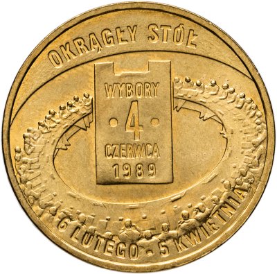 купить Польша 2 злотых 2009 "Всеобщие выборы 4 июня 1989. Польский путь к свободе"