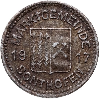 купить Германия "Зонтхофен" 10 пфеннигов 1917 нотгельд